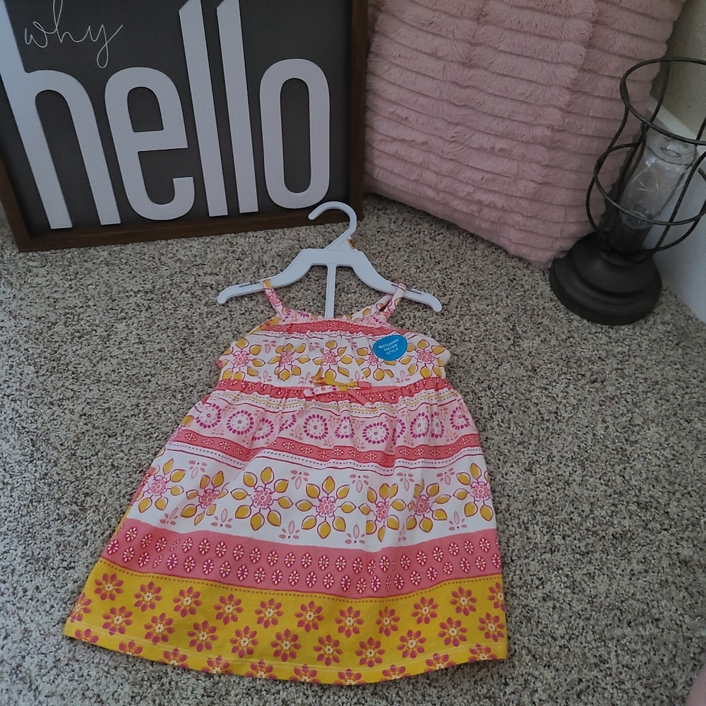 Baby Girl Carter's Mixed Print Tank Dress - Picture 2 of 4